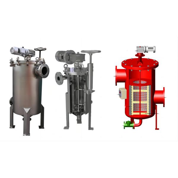 Продовольственный магазин Промышленный фильтр очистки воды SS304/316 Нержавеющая сталь корпус Вертикальный автоматический самоочищающий фильтр