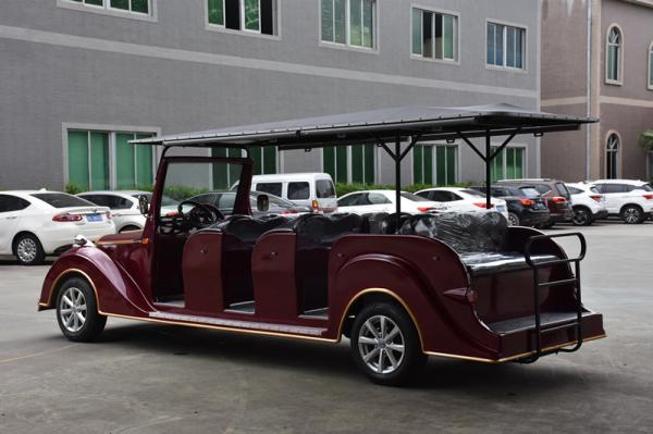 4 Wheel 72V AC Motor Left Drive Classic Golf Cars Electric MIni Vehicle 11 Persons Payload
