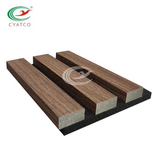 Fire Resistant Timber Wood Slat Wall Multiscene Sound Absorption