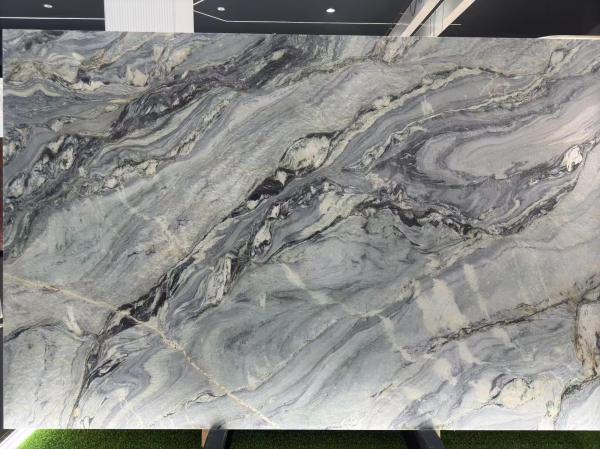 Mármol brasileño azul seda de lujo Piedra de libro-coincidencia Fondo Pared característica Suelo de lujo Piedra
