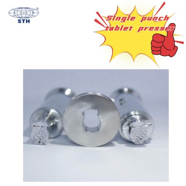High Durability Punches and Dies for Single Punch Tablet Press in Round and Irregular Shapes