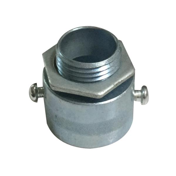 20MM Flexible Conduit Adaptor Zinc Alu Electro Galvanized With Two M4 Screws