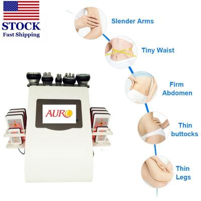 Auro Vacuum Kim8 Slimming Fat Cavitation System 6 In 1 RF For Body Shaping