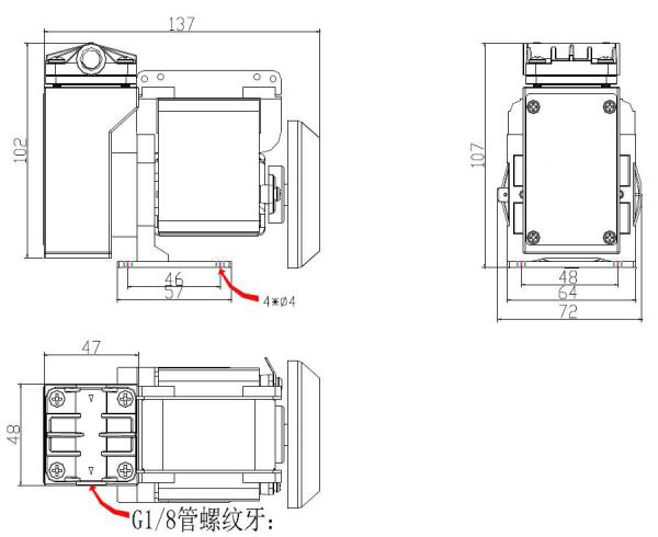 AIRJET High Pressure AC 110/220V Electric Air Vacuum Wob Piston Pump KAP-80AC Series -85KPA 7.0Bar 12L/min