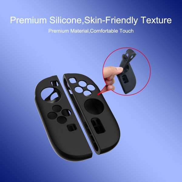 Full-Cover Anti-Slip Grip Case for Nintendo Switch 2 Joy-con Controller  with Side Protection Enhanced Fit & Comfort