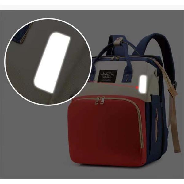 Travel Diaper Backpack Newest Fashionable Style with Waterproof Baby Folding Crib Bed
