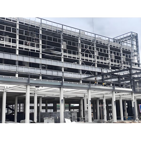 EN10025 Warehouse Steel Structure 100mm - 200mm Multi Storey Modular Buildings