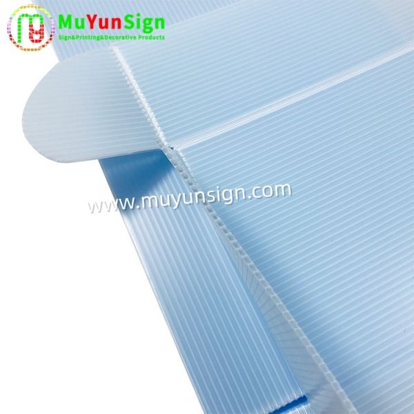 100% Recyclable Colors Polypropylene Corrugated Sheet Embossed Textures