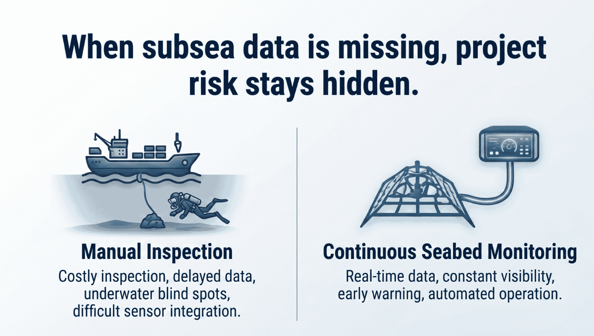 Real-Time Seabed Monitoring System for Marine Environmental Data Collection