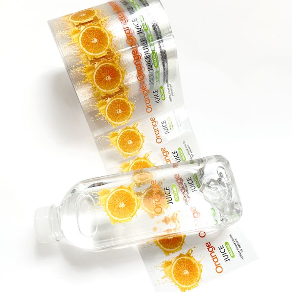 High Quality Customized Personalized Adhesive Juice Drink Waterproof Transparent Paper Sticker
