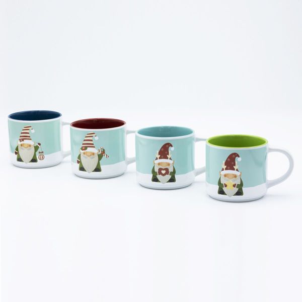 Decal Fired Christmas Mug Bulk Sale Ceramic Design For Holiday Celebrations
