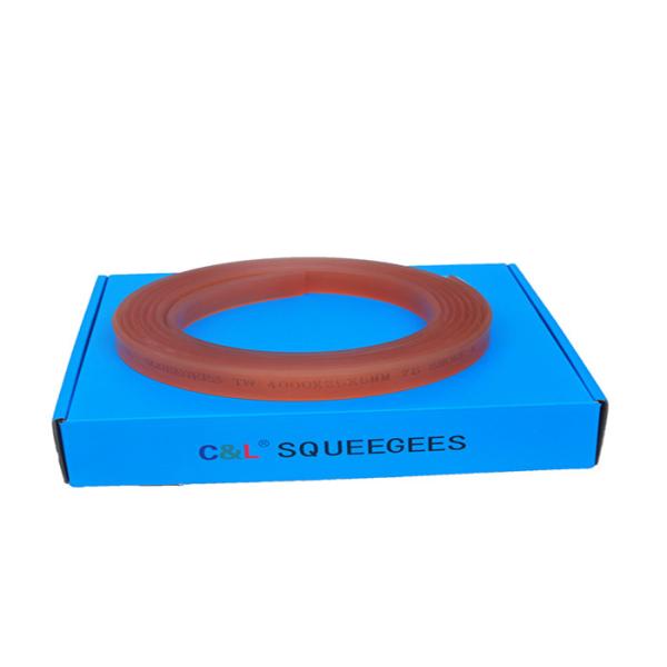Single Bevel Polyurethane Squeegee Silk Screen Printing Rubber Squeegee