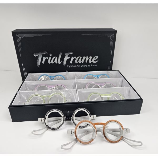 Optical Trail Lens Frame-Aluminum Material GD1108A, Super Lightweight Optometry Frame (PD: 48-70) Five Colors, Pack of Six