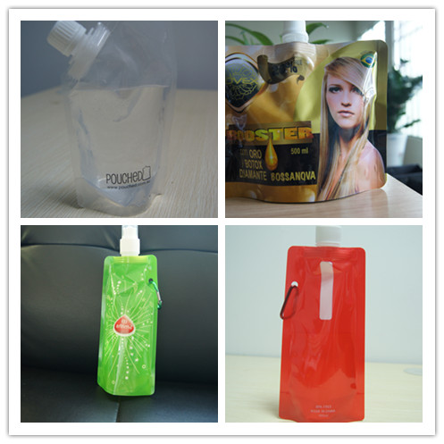 мешок Spout алюминиевой фольги серебра 150ml плоский упаковывая для упаковывать вина