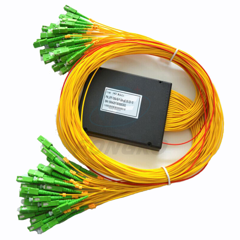 Splitter кабеля стекловолокна PLC Pon Fttx 1x64 для сети CATV