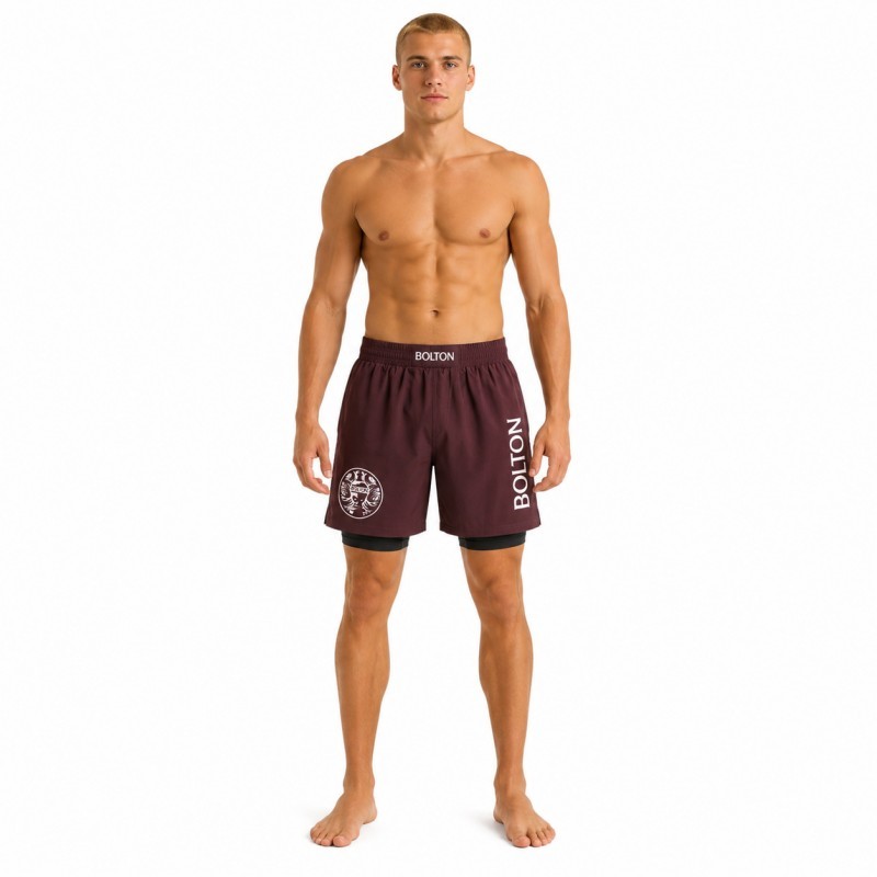High Quality Stretch 2 in 1 Grappling Shorts Professional Combat Sports Martial Arts Wear
