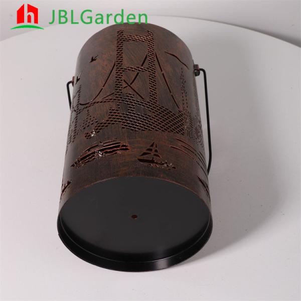 Outdoor Garden Lights Waterproofing Corten Steel Outdoor Lights Rustic Red