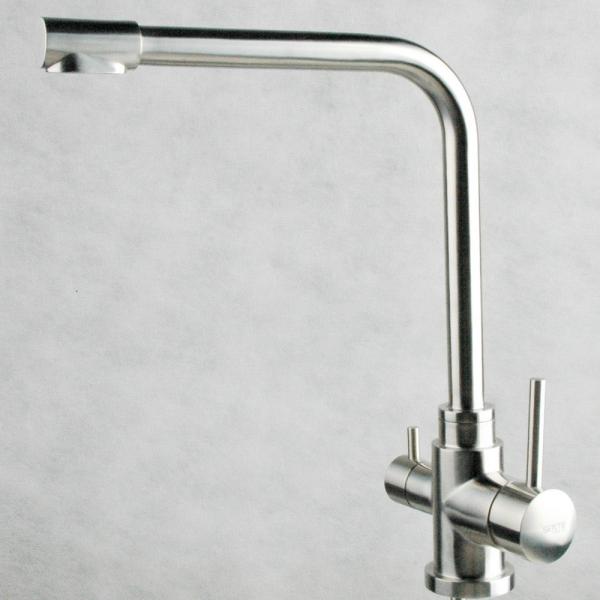304 stainless steel Faucet Europ SUS316 Material Single Handle Tap Water Filter Tap Satin Mixer Brush Finish
