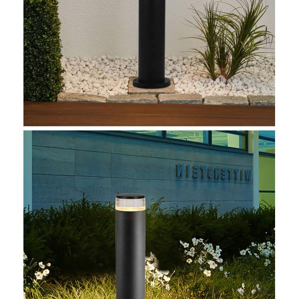 En las luces de tierra el 100x100x600MM de acrílico de aluminio del césped del LED césped de la pared del piso de 7 vatios