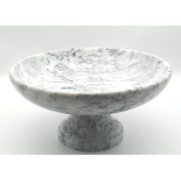 Grey Stone Serving Bowl , Table Decorative Stone Bowl Natural Solid Marble