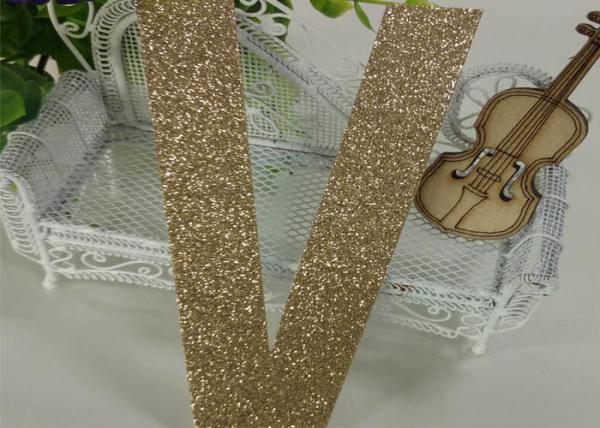 Diy Christmas Decor Gold Glitter Letters , Wedding Party Glitter Alphabet Letters