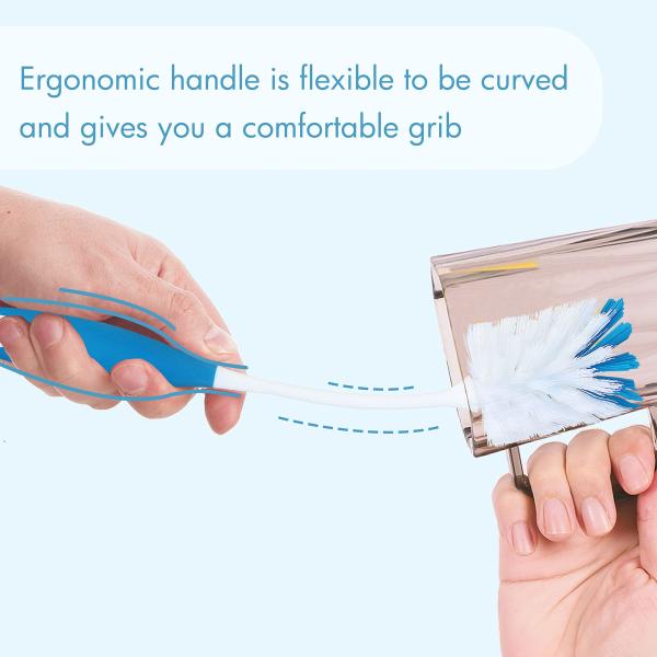 Long Handle Water Bottle Scrubber For Washing Glasswares