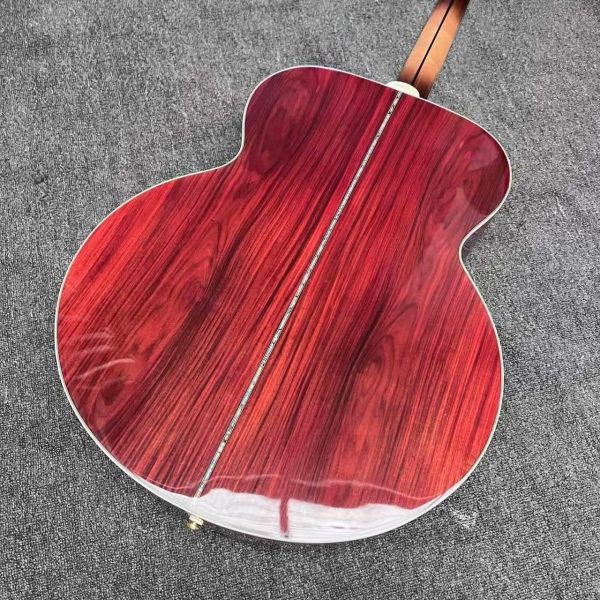 Custom BOB DYLAN GIBSON Style SJ 200 Acoustic Guitar in Sunburst with Cocobolo Back Side