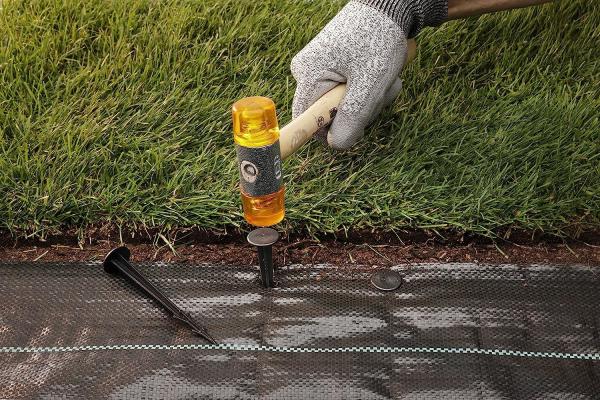 6 x 33 feet Sheet Woven Weed Control Fabric - Stabilized Black Heavy Duty 3 oz/yd² Landscape Ground Cover Membrane
