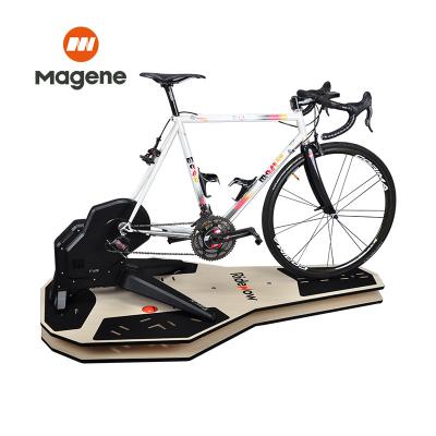Transição sem esforço Sit-On/Rocking PU Leather Bike Trainer Board para Ciclismo Indoor