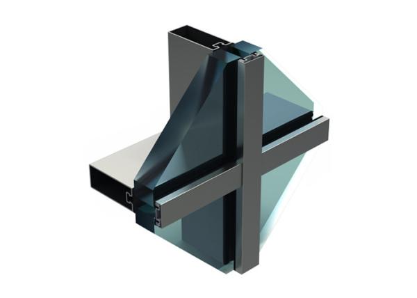 Aluminium Alloy / Stainless Steel Curtain Wall With Random Pattern Surface Treatments