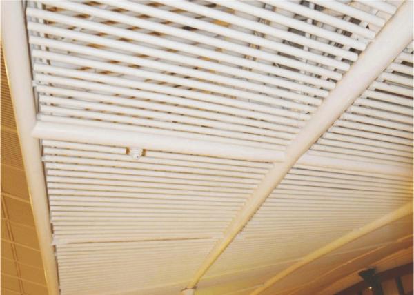 Commercial Aluminum Ceiling Tiles / Decorative Drop Ceiling Round Tube DIA50mm