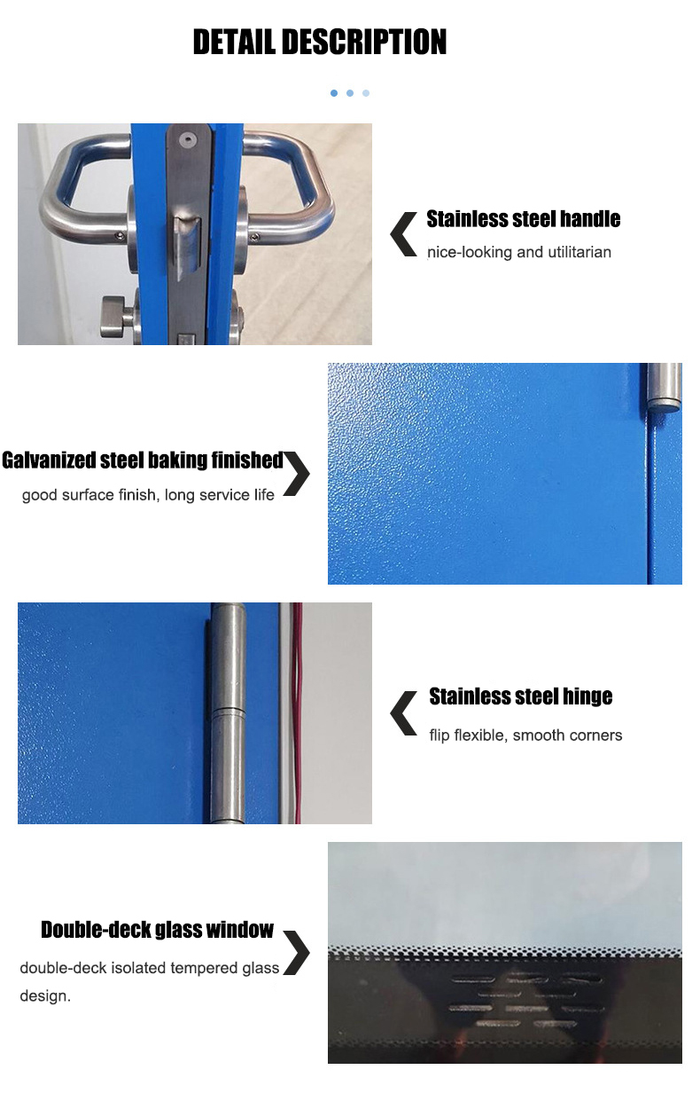 Modern Operating Room Hermetic Door Antibacterial Surface Clean Room Door