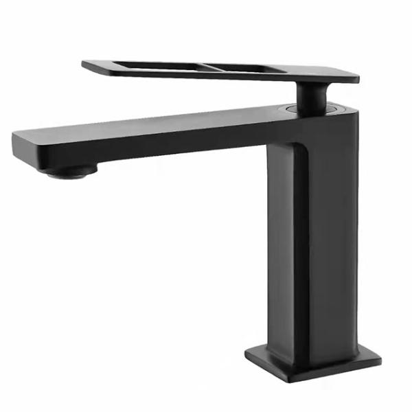 Single Handle Sink Taps for Bathroom Hot Cold Mixer by Lizhen Hwa in Chrome Plating
