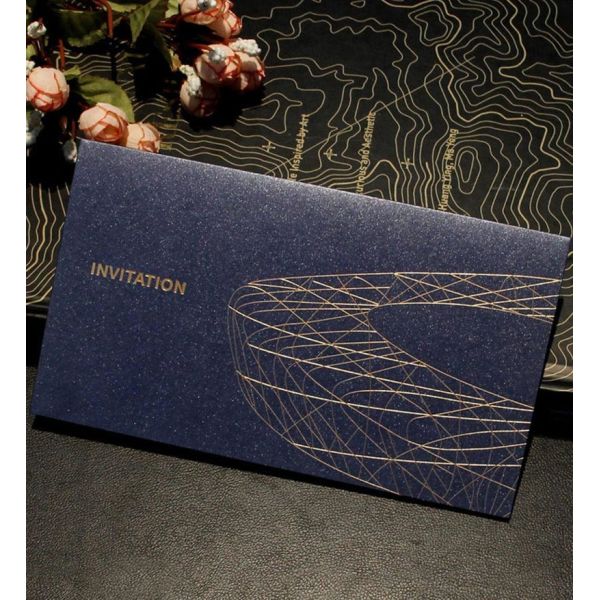 Custom Blue Wedding Invitation Gift Card Envelopes For 5x7 Cards