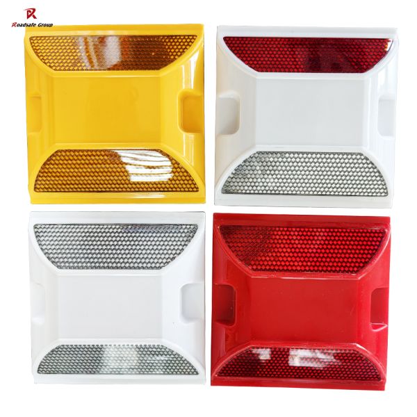 ROADSAFE Highway Durable ABS Plastic Roadside Reflector Cat Eye Reflective Road Stud