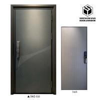 Porte d'entrée en aluminium sécurisée porte de verrouillage à plusieurs points salon Porte d'entrée en aluminium moderne
