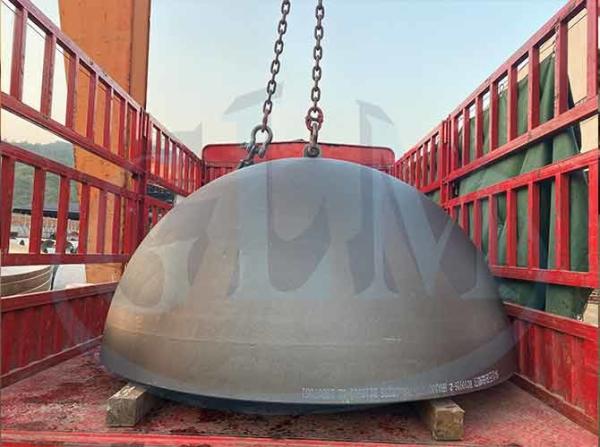 o tanque Hemispherical da liga de níquel de 2mm dirige o Oem de solda da tampa da extremidade Ellipsoidal do prato