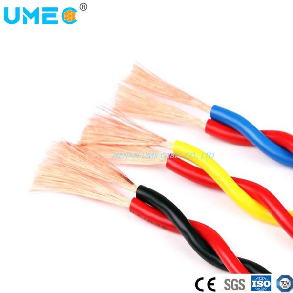 Twin Color Twisted 2 Core PVC Coated Electric Wire and Cable for Customer Requirements