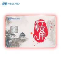Tarjeta de pago con luz LED con brillo de borde de 360 ° - Compatible con ISO7810