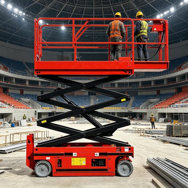 Aerial Lightweight Scissors Lift Platform Autonomous Driveable EN Certificated