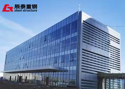 Q355B ASTM A572 Steel Structure Office Building with Glass Curtain