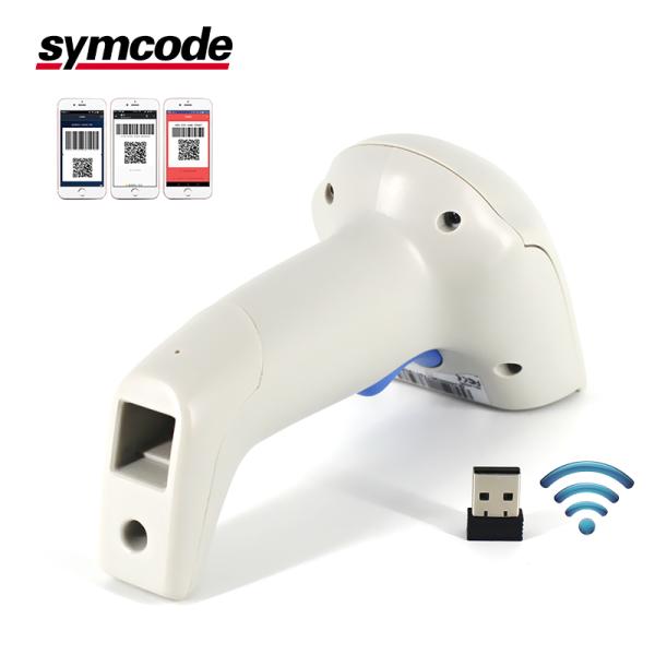 USB 2.4G Handheld Barcode Scanner / QR Barcode Reader Adjustable Beeper Volume