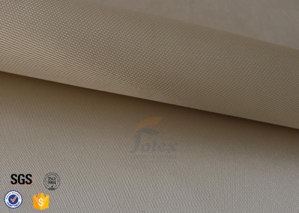 800℃ Fiberglass Fire Blanket 1.2mm 1150g , Satin Weave Brown Silica Fabric