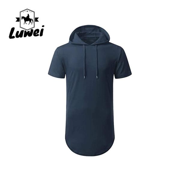 Hip Hop Homens Gimnástico Manga curta Roupas de rua Roupas em branco Pullover longo Homens Hoodies & Sweatshirt