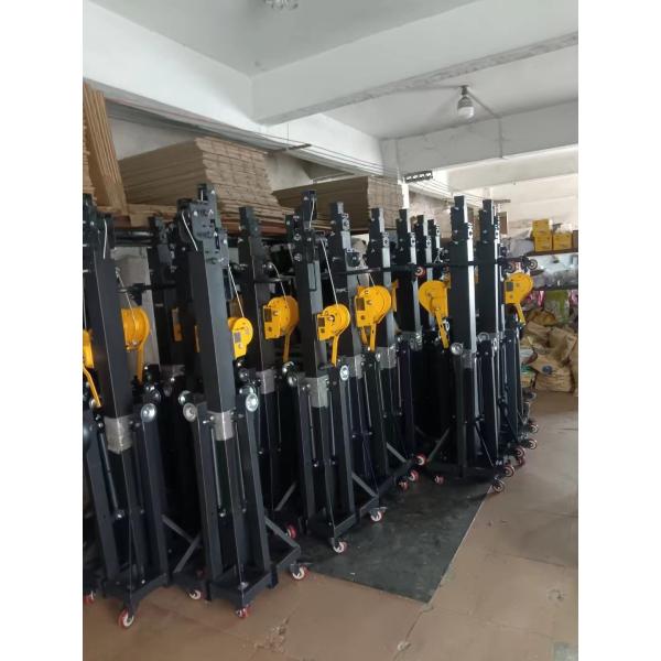 Foldable compact High Voltage Lifting Tower enabling handling and transportation for electrical cable installation tasks
