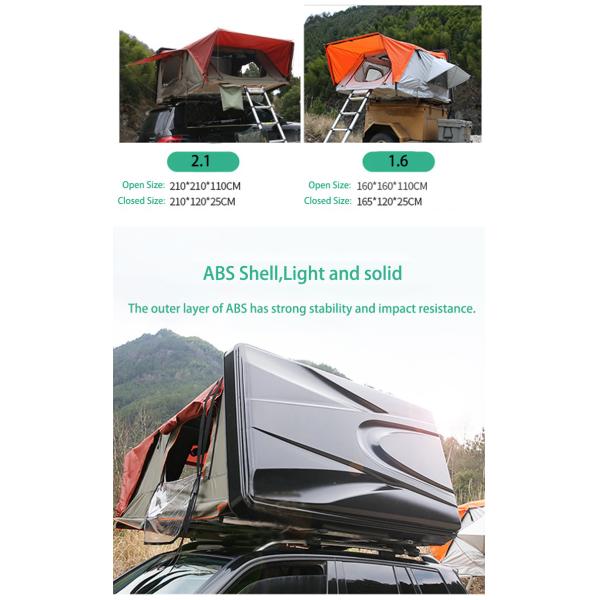 Large Space 4 Men Car 20x20 Hard Case Roof Top Tent