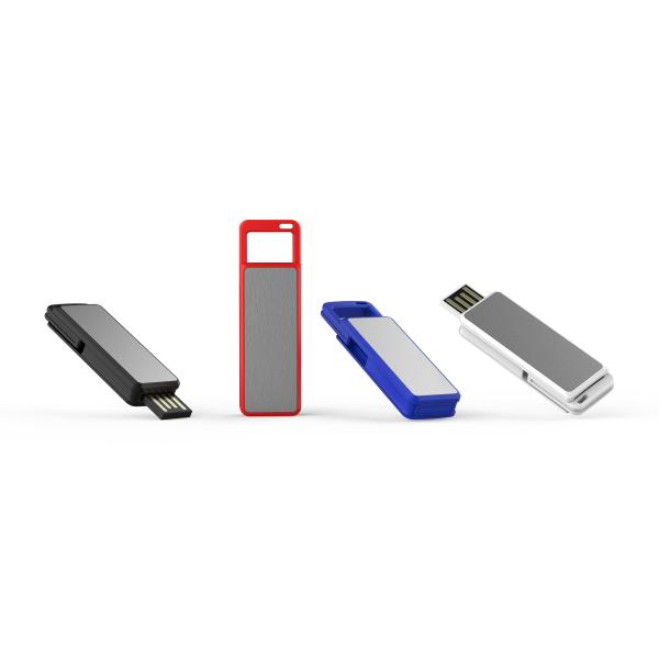 Customizable Plastic USB Stick Black White 256GB Memory Plug And Play