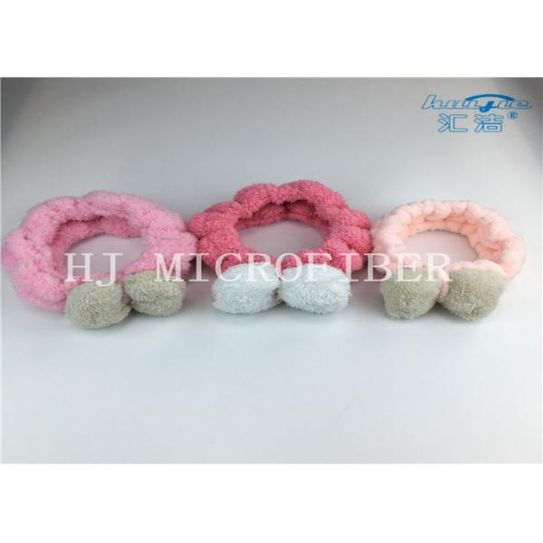 Super Soft And Cute Microfiber Shu Velveteen Fabric Clasp Bath Hair Band For Washing Face Using