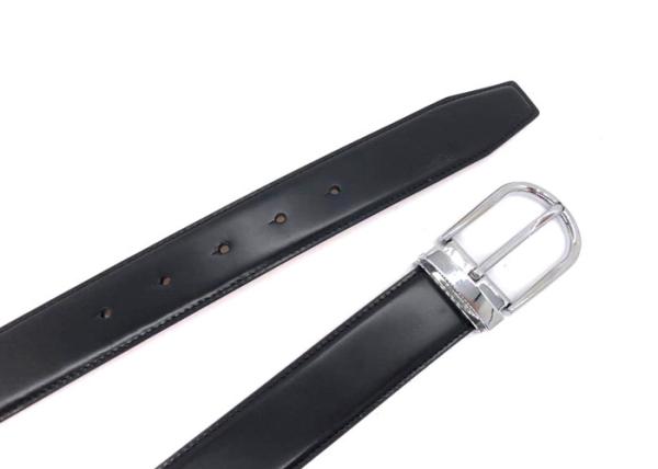 Fashionable Mens Leather Dress Belt With Nickel Free Single Prong Buckle