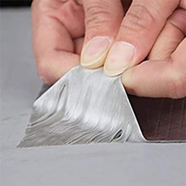 50m Waterproof Self-Adhesive Aluminum Foil Flashing Butyl Rubber Tape for Metal Roof Sealant Repair Masks Water Leak 1mm